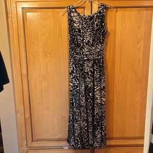 Perceptions Black and Cream Maxi Dress